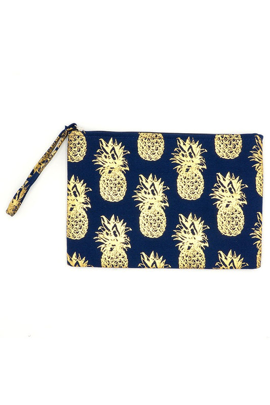 Gold Foil Pineapple Pouch